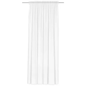ERWIN M. Transparent gardin Rubin rynkband; 450x225 cm (BxH); Vit/Transparent