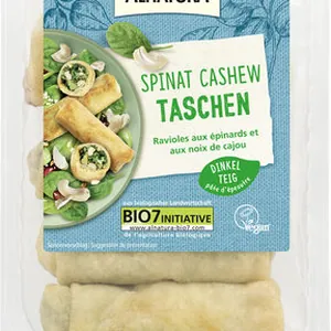 Spinat-Cashew Taschen