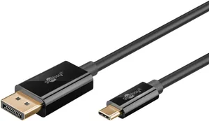 Goobay USB-C till DisplayPort-kabel 4K 60 Hz (i flera längder) (1 meter)