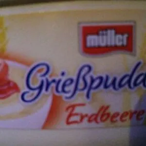 Grießpudding Erdbeere
