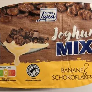 Joghurt-Mix - Banane & Schokoflakes