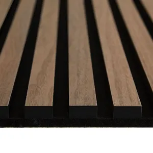 Homestyle4u Ljudpanel - Akustikpanel Brun - 60x120 Cm - 4 St