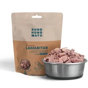 Sund Hundmat Frystorkade Lamabitar 60g