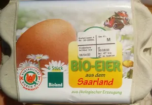 Bio-Eier aus dem Saarland