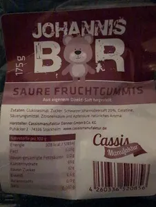 Johannis Bär Saure Fruchtgummis