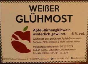 Weißer Glühmost