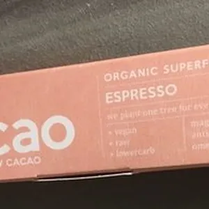Organic superfood bar espresso