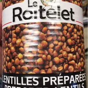 Lentilles preparees