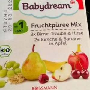 Bio frucht und getreidepuree