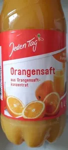 Orangensaft aus Orangensaftkonzentrat