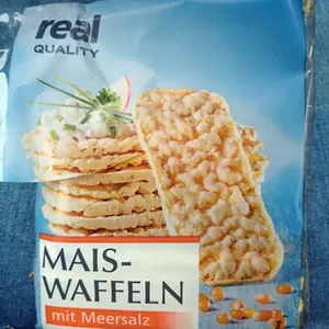 Mais-Waffeln mit Meersalz