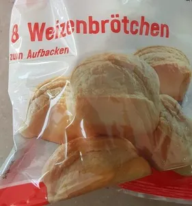 8 Weizenbrötchen zum Aufbacken