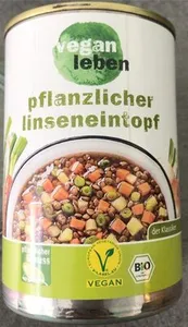 Pflanzlicher Linseneintopf