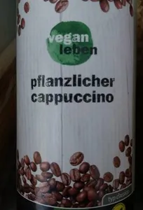 Pflanzlicher cappuccino