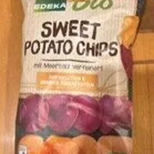 Bio Sweet potato chips 4311501026878 Mischung aus orangefarbigen und violettfarbigen Süßkartoffelchips, gesalzen