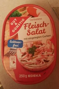 Edeka Gut & Günstig Delikatess Fleischsalat mit eingelegten Gurken