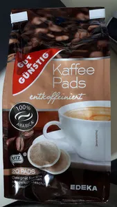 Gut & Günstig Kaffepads entkoffeiniert