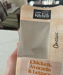 Chicken, avocado and lettuce sandwich