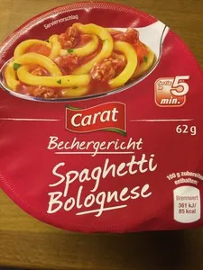 Fertiggerichte Spaghetti Bolognese