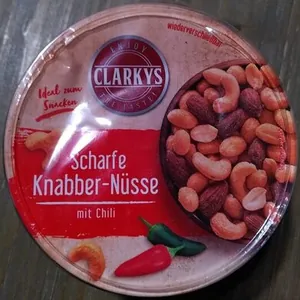 Scharfe Knabber-Nüsse mit Chili
