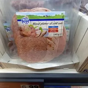 Mixed platter of cold cuts