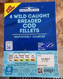 Wild Caught Breaded Cod Fillets