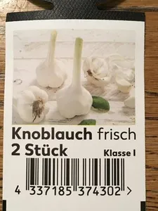 Frischer Knoblauch, weiss