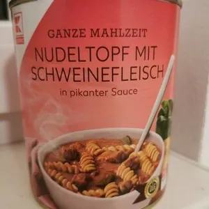 Nudeltopf mit Schweinefleisch