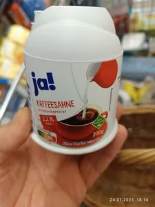 ja! Kaffeesahne
