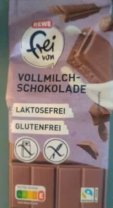 Vollmilch-Schokolade Laktosefrei Glutenfrei