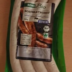 Rostbratwurst, Schwein