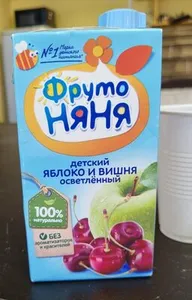 Сок яблоко и вишня