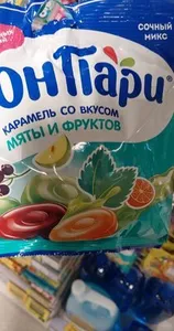 Бон пари карамель мята и фрукты
