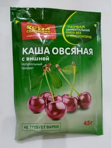 Каша овсяная с вишней