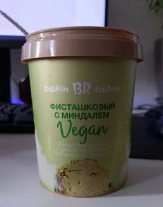 Мороженое фисташковое с миндалем