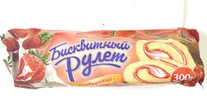 клубничный рулет 309гр снять 12 02 во вторник на кондитерские где фрукты