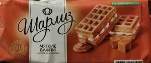 мягкие вафли с суфле и карамелью "шарлиз"