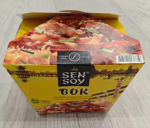 Изделия кулинарные на основе макаронных изделий: Рисовая лапша под китайским соусом кисло-сладкий с кунжутом WOK