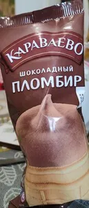 Шоколадный пломбир в вафельном стаканчике