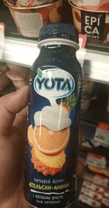 Питьевой йогурт, апельсин, ананас.