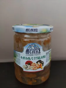 Фасоль с грибами