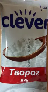 Творог с массовой долей жира 9%