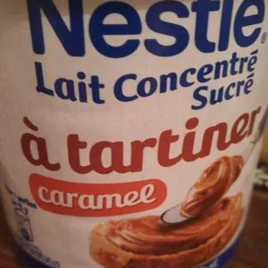 Lait concentré sucré à tartiner caramel