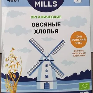 Органические овсяные хлопья