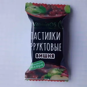 Пастилки фруктовые без сахара вишня