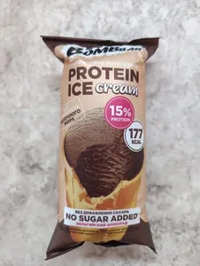 Протеиновое мороженое «Бельгийский шоколад» в вафельном стаканчике