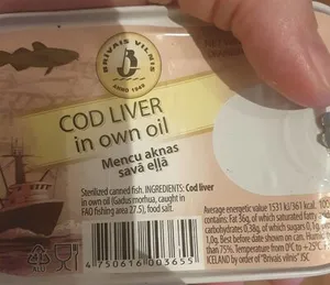 Cod Liver in own oil