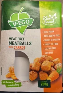 Meat free meat balls with carrot