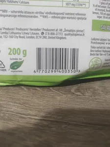 Tarkuotas Sūris Salotoms