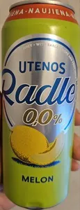 Utenos Radler — Melon 0,0% non alcoholic beer mix